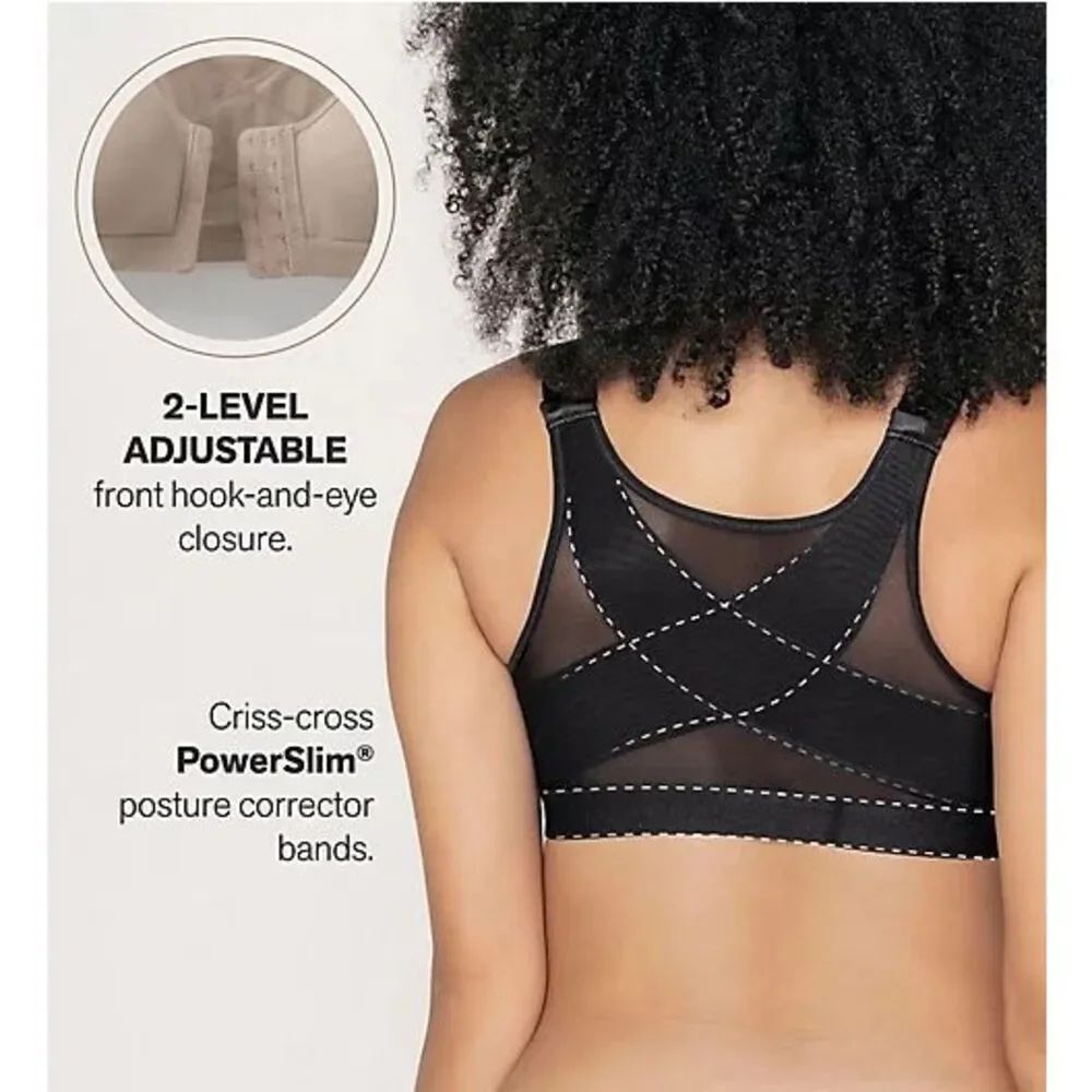 Leonisa Posture Corrector Back Support Wireless Bra White 36D - Picture 3 of 5